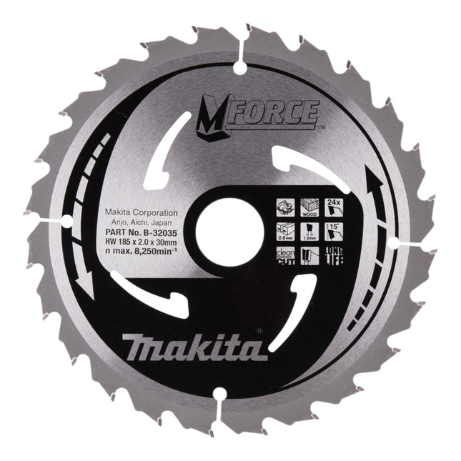 Lama circolare Makita M-FORCE 185 x 30 x 2,0 mm 24 denti ( B-32035 ) per legno
