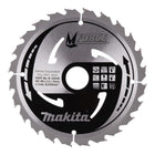 Lame de scie circulaire Makita M-FORCE 185 x 30 x 2,0 mm 24 dents ( B-32035 ) pour le bois