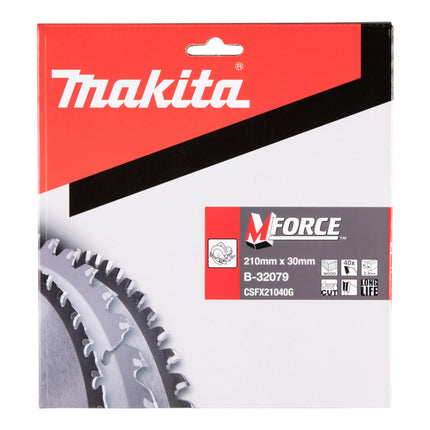 Lama circolare Makita M-FORCE 210 x 30 x 2,3 mm 40 denti ( B-32079 ) per legno