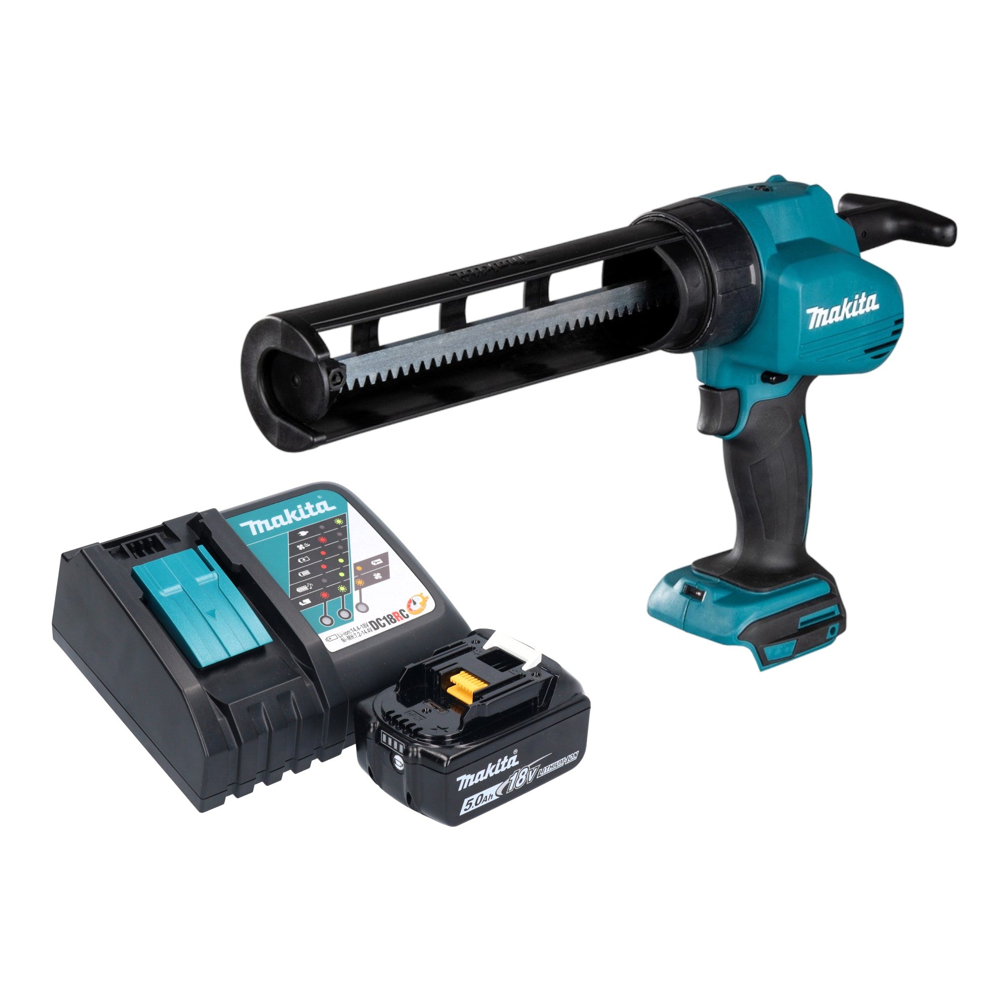Makita DCG 180 RT1 Akku Kartuschenpistole 18 V 1x Akku 5 0 Ah Ladegeraet 0 - toolbrothers