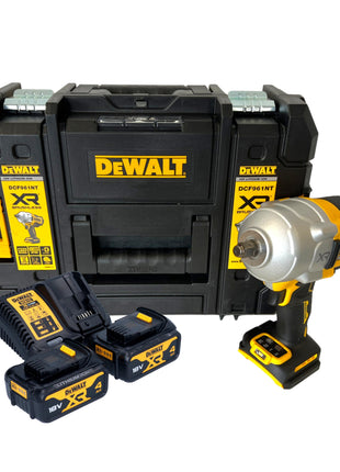 Akumulatorowy klucz udarowy DeWalt DCF 961 M2T 18 V 1632 Nm 1/2" bezszczotkowy + 2x akumulator 4,0 Ah + ładowarka + TSTAK