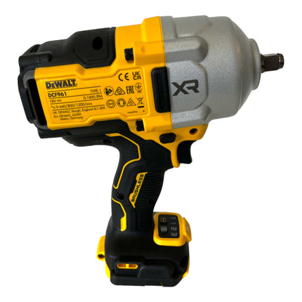 Avvitatore a impulsi a batteria DeWalt DCF 961 H2T 18 V 1632 Nm 1/2" brushless + 2x batteria Powerstack 5,0 Ah + caricabatterie + TSTAK