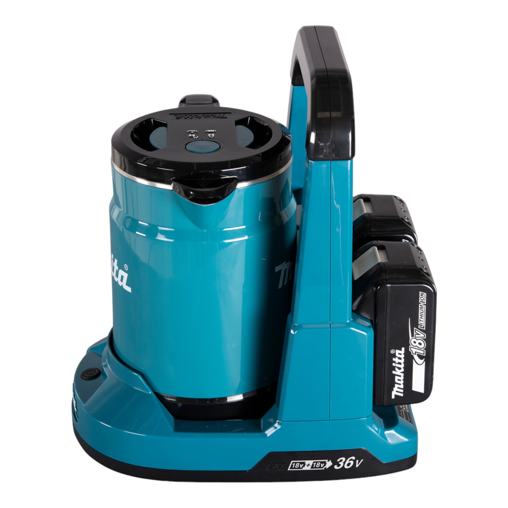 Makita DKT 360 PY2 Akku Wasserkocher 36 V 2x 18 V 0 8 L 2x Akku 1 5 Ah Doppelladegeraet 2 - toolbrothers