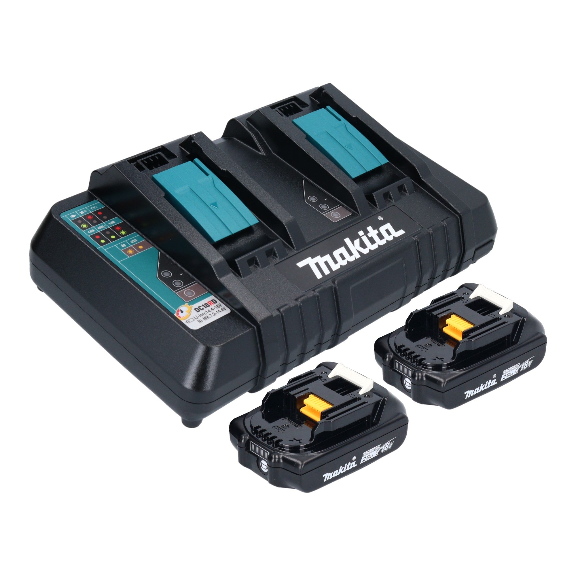 Makita DKT 360 PA2 Akku Wasserkocher 36 V 2x 18 V 0 8 L 2x Akku 2 0 Ah Doppelladegeraet 3 - toolbrothers