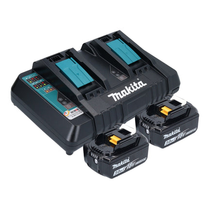 Bollitore a batteria Makita DKT 360 PF2 36 V ( 2x 18 V ) 0,8 L + 2x batteria ricaricabile 3,0 Ah + doppio caricabatterie