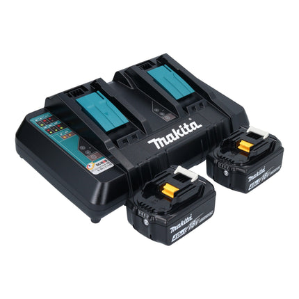 Bollitore a batteria Makita DKT 360 PM2 36 V ( 2x 18 V ) 0,8 L + 2x batteria ricaricabile 4,0 Ah + doppio caricabatterie