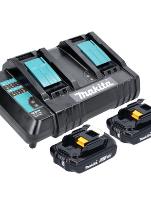 Hervidor de batería Makita DKT 360 CA2 36 V (2x 18 V) 0,8 L + 2x batería 2,0 Ah + cargador doble