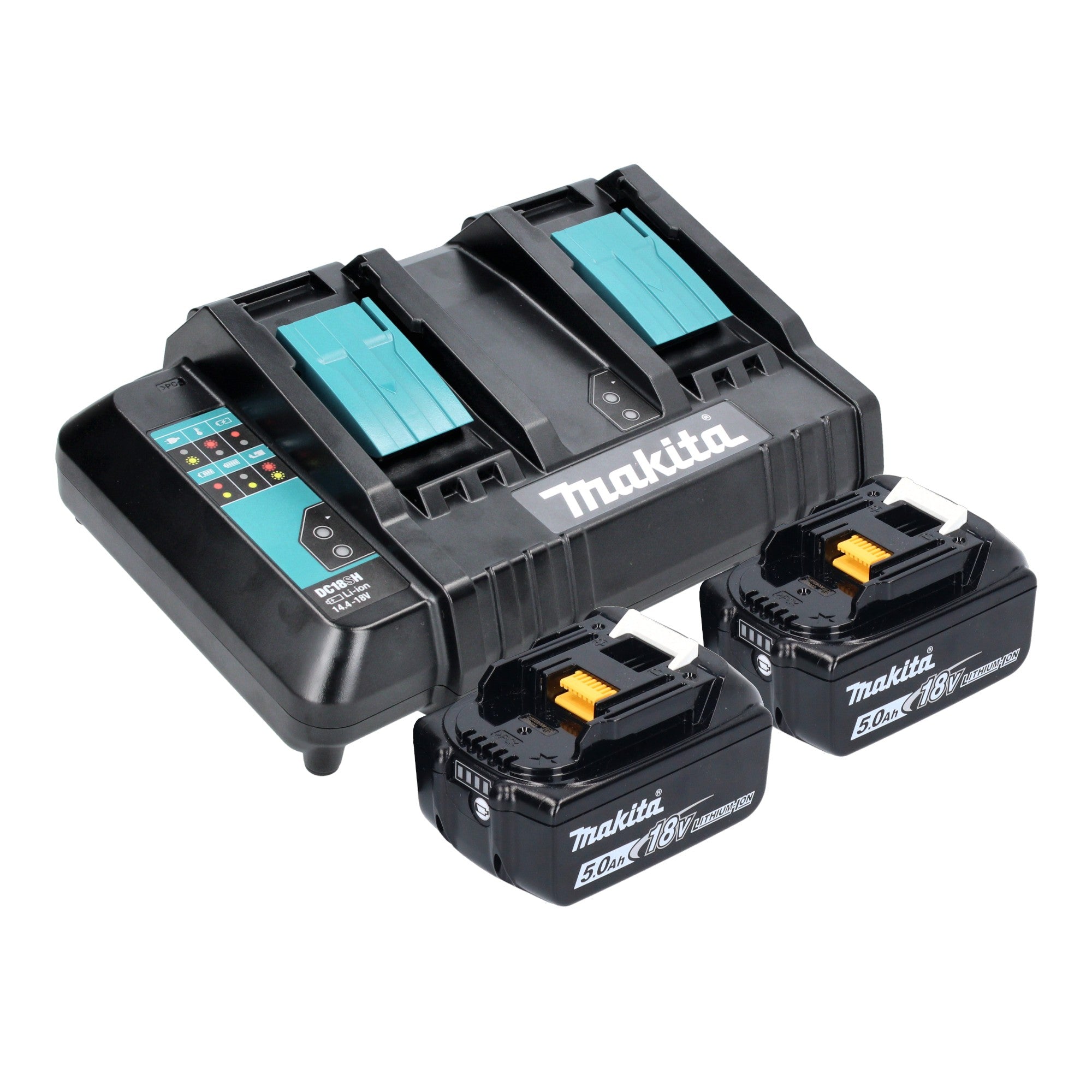 Makita DKT 360 CT2 Akku Wasserkocher 36 V 2x 18 V 0 8 L 2x Akku 5 0 Ah Doppelladegeraet 3 - toolbrothers