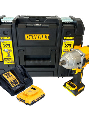 DeWalt DCF 900 D1T Akku Schlagschrauber 18 V 1396 Nm 1/2" + 1x Akku 2,0 Ah + Ladegerät + TSTAK