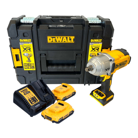 Akumulatorowy klucz udarowy DeWalt DCF 900 D2T 18 V 1396 Nm 1/2" + 2x akumulator 2,0 Ah + ładowarka + TSTAK