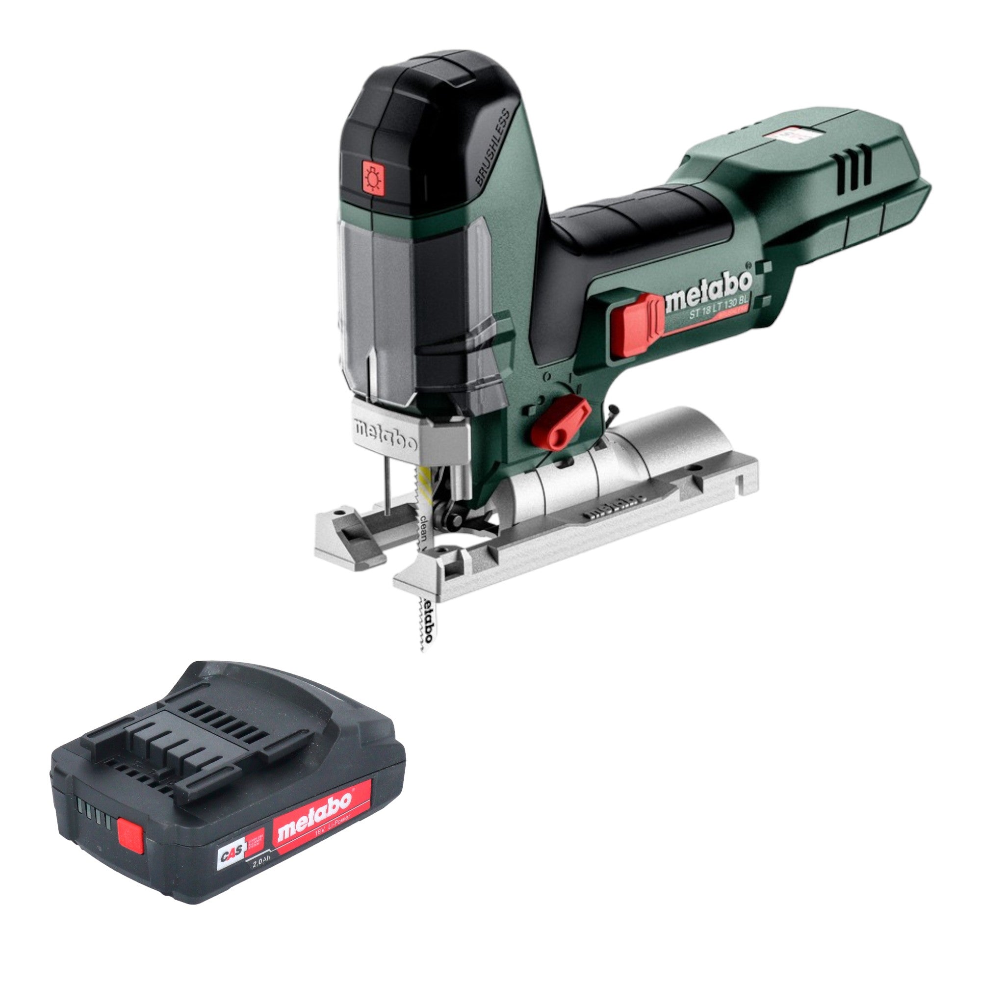 Metabo ST 18 LT 130 BL Akku Stichsaege 18 V 130 mm Brushless 1x Akku 2 0 Ah ohne Ladegeraet 0 - toolbrothers