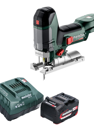 Sierra de calar a batería Metabo ST 18 LT 130 BL 18 V 130 mm sin escobillas + 1x batería 4,0 Ah + cargador