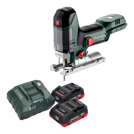 Wyrzynarka akumulatorowa Metabo ST 18 LT 130 BL 18 V 130 mm bezszczotkowa + 2x akumulator LiHD 4,0 Ah + ładowarka