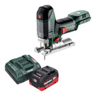 Seghetto alternativo a batteria Metabo ST 18 LT 130 BL 18 V 130 mm senza spazzole + 1x batteria LiHD 5,5 Ah + caricatore