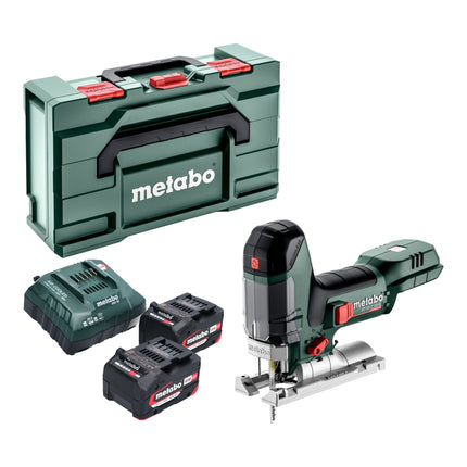 Metabo ST 18 LT 130 BL seghetto alternativo a batteria 18 V 130 mm senza spazzole + 2x batteria 4,0 Ah + caricatore + metabox