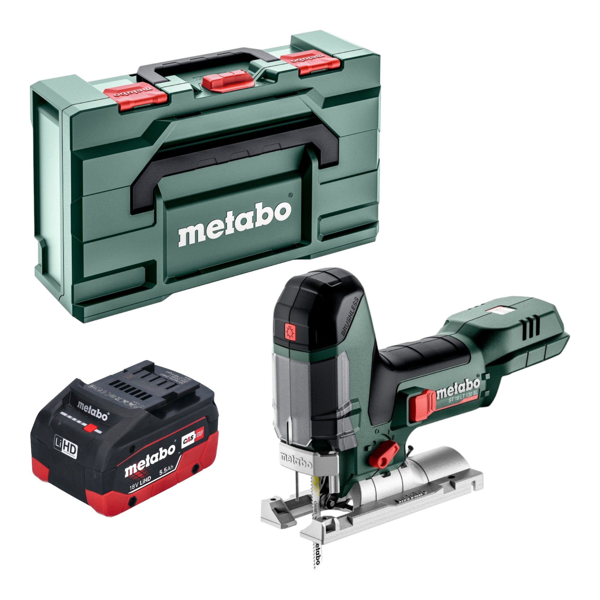 Metabo ST 18 LT 130 BL Akku Stichsaege 18 V 130 mm Brushless 1x LiHD Akku 5 5 Ah Metabox ohne Ladegeraet 0 - toolbrothers