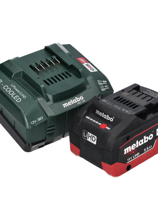 Sierra de calar a batería Metabo ST 18 LT 130 BL 18 V 130 mm sin escobillas + 1x batería LiHD 5,5 Ah + cargador + Metabox