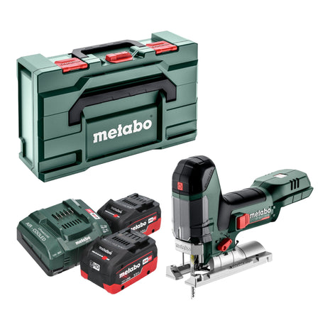 Metabo ST 18 LT 130 BL Akku Stichsäge 18 V 130 mm Brushless + 2x LiHD Akku 5,5 Ah + Ladegerät + Metabox