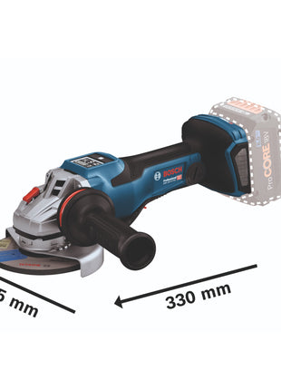 Bosch GWS 18V-15 PSC Professional Akku Winkelschleifer 18 V 125 mm BITURBO Brushless + 1x Akku 5,0 Ah + L-Boxx - ohne Ladegerät