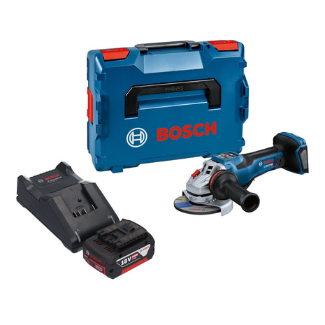 Bosch GWS 18V-15 PSC Professional Akku Winkelschleifer 18 V 125 mm BITURBO Brushless + 1x Akku 5,0 Ah + Ladegerät + L-Boxx