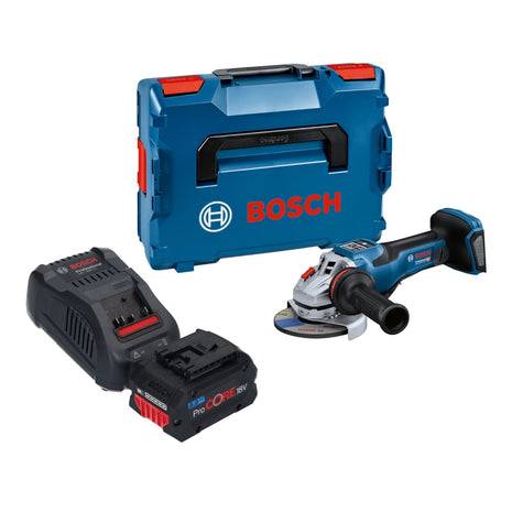 Bosch GWS 18V-15 PSC Smerigliatrice angolare professionale a batteria 18 V 125 mm BITURBO Brushless + 1x batteria ProCORE 8,0 Ah + caricabatteria + L-Boxx