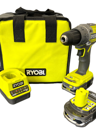 Ryobi R18DD3-215S Akku Bohrschrauber 18 V 50 Nm ( 5133003774 ) + 2x Akku 1,5 Ah + Ladegerät + Tasche