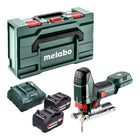 Metabo ST 18 L 90 Akku Stichsäge 18 V 90 mm + 2x Akku 4,0 Ah + Ladegerät + Metabox