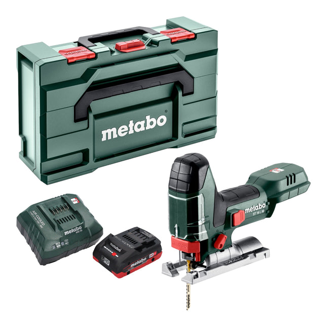 Metabo ST 18 L 90 seghetto alternativo a batteria 18 V 90 mm + 1x batteria LiHD 4,0 Ah + caricatore + metabox