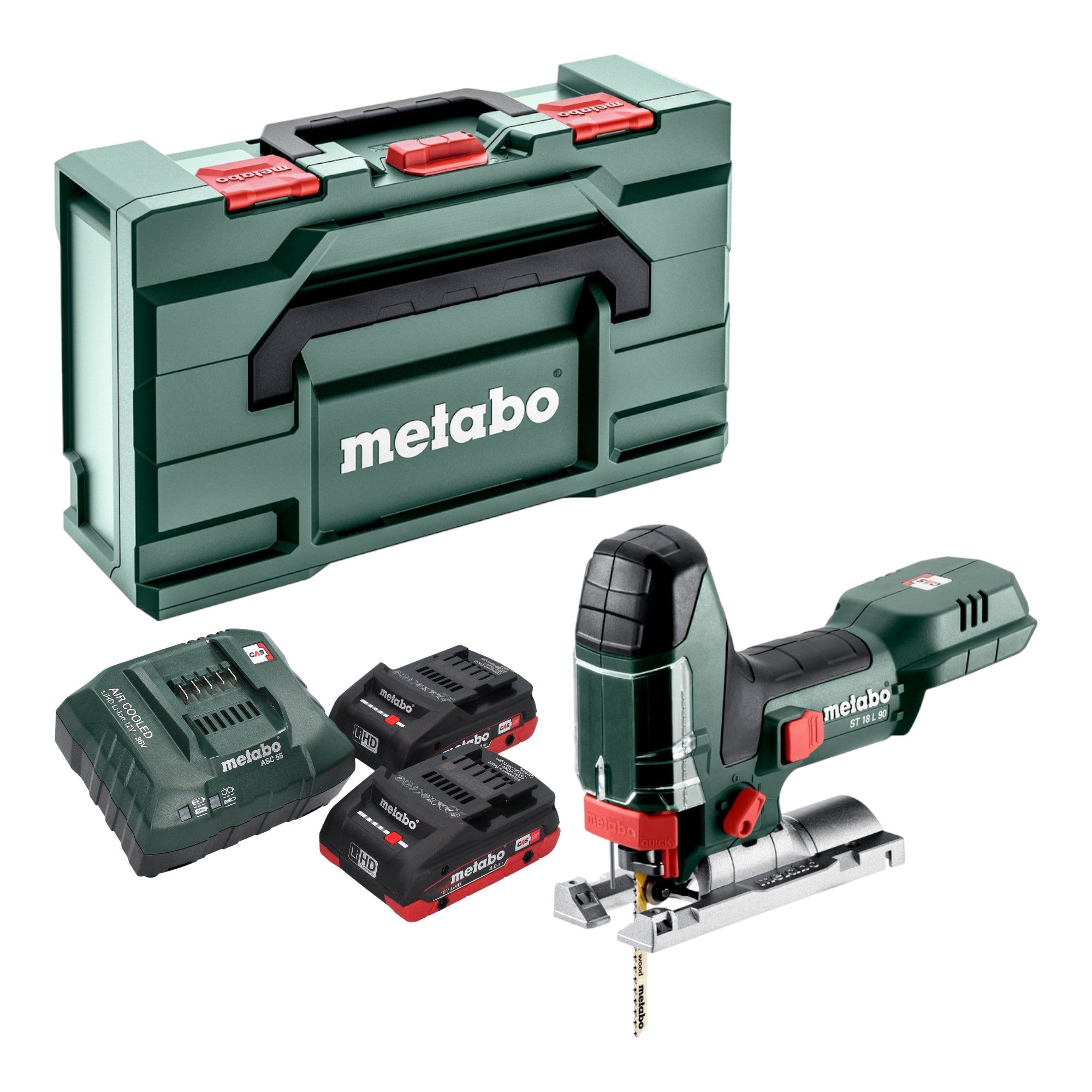 Metabo ST 18 L 90 Akku Stichsaege 18 V 90 mm 2x LiHD Akku 4 0 Ah Ladegeraet Metabox 0 - toolbrothers