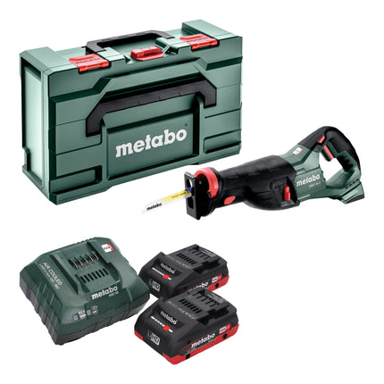 Metabo SSEP 18 LT sega alternativa a batteria 18 V 32 mm + 2x batteria LiHD 4,0 Ah + caricatore + metabox