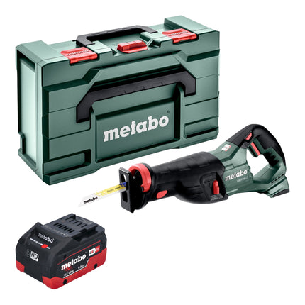 Metabo SSEP 18 LT sega alternativa a batteria 18 V 32 mm + 1x batteria LiHD 5,5 Ah + metabox - senza caricabatterie