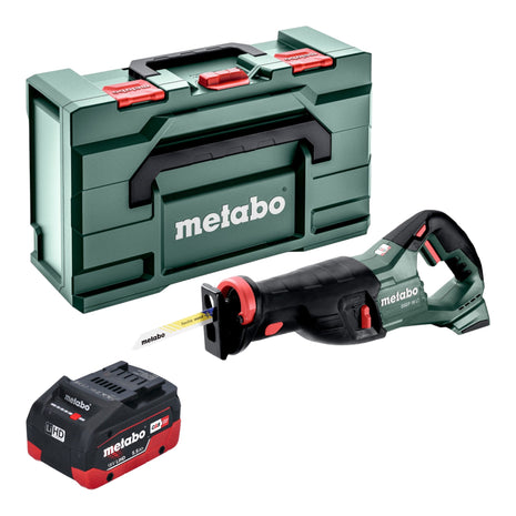 Metabo SSEP 18 LT Scie sabre sans fil 18 V 32 mm + 1x batterie LiHD 5,5 Ah + Metabox - sans chargeur