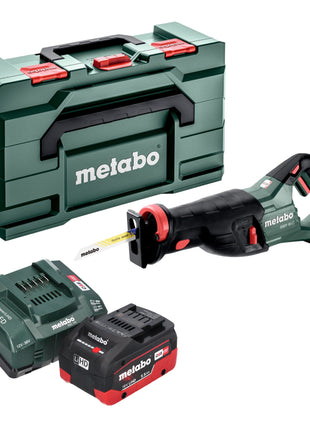 Akumulatorowa pilarka szablasta Metabo SSEP 18 LT 18 V 32 mm + 1x akumulator LiHD 5,5 Ah + ładowarka + metabox