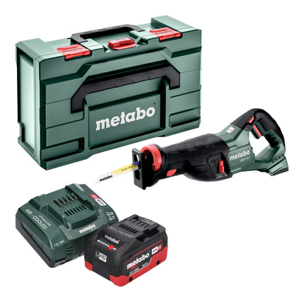 Metabo SSEP 18 LT sega alternativa a batteria 18 V 32 mm + 1x batteria LiHD 8,0 Ah + caricatore + metabox