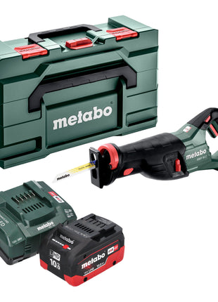 Metabo SSEP 18 LT Akku Säbelsäge 18 V 32 mm + 1x LiHD Akku 10,0 Ah + Ladegerät + Metabox