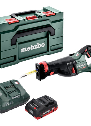 Metabo SSEP 18 LT BL Scie sabre sans fil 18 V 32 mm Brushless + 1x batterie LiHD 4,0 Ah + chargeur + Metabox