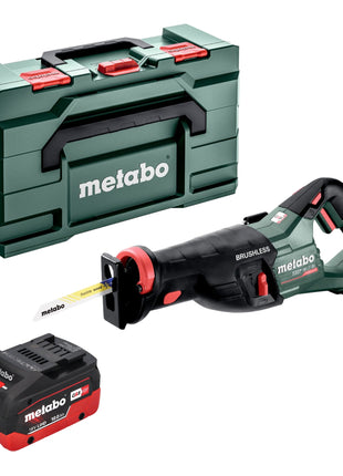 Metabo SSEP 18 LT BL Akku Säbelsäge 18 V 32 mm Brushless + 1x LiHD Akku 10,0 Ah + Metabox - ohne Ladegerät