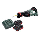 Metabo SSEP 18 LT BL Akku Säbelsäge 18 V 32 mm Brushless + 2x LiHD Akku 4,0 Ah + Ladegerät