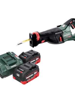 Metabo SSEP 18 LT BL Akku Säbelsäge 18 V 32 mm Brushless + 2x LiHD Akku 5,5 Ah + Ladegerät