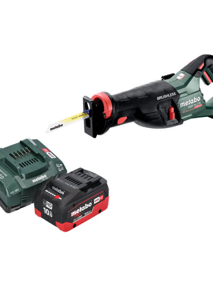 Sierra sable a batería Metabo SSEP 18 LT BL 18 V 32 mm sin escobillas + 1x batería LiHD 10,0 Ah + cargador