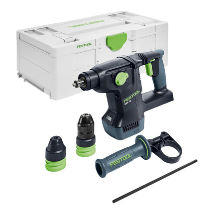 Martello combinato a batteria Festool KHC 18 EB-Basic 18 V 2,6 J SDS-Plus Brushless + 1x batteria ricaricabile 4,0 Ah + caricatore rapido + systainer