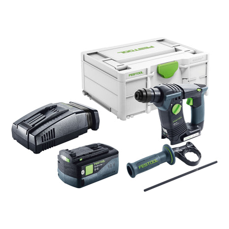 Akumulatorowa wiertarko-wkrętarka udarowa Festool BHC 18-Basic 18 V 1,8 J SDS Plus Brushless + 1x akumulator 5,0 Ah + szybka ładowarka + systainer