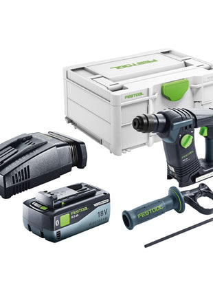 Festool BHC 18-Basic Akku Bohrhammer 18 V 1,8 J SDS Plus Brushless + 1x Akku 8,0 Ah + Schnellladegerät + Systainer