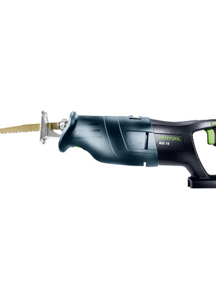 Festool RSC 18 EB-Basic akumulatorowa pilarka szablasta 18 V bezszczotkowa + 1x akumulator 4,0 Ah + szybka ładowarka + systainer