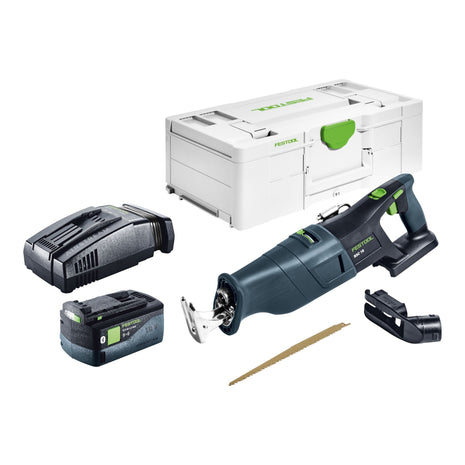 Festool RSC 18 EB-Basic Scie sabre sans fil 18 V Brushless + 1x batterie 5,0 Ah + chargeur rapide + Systainer