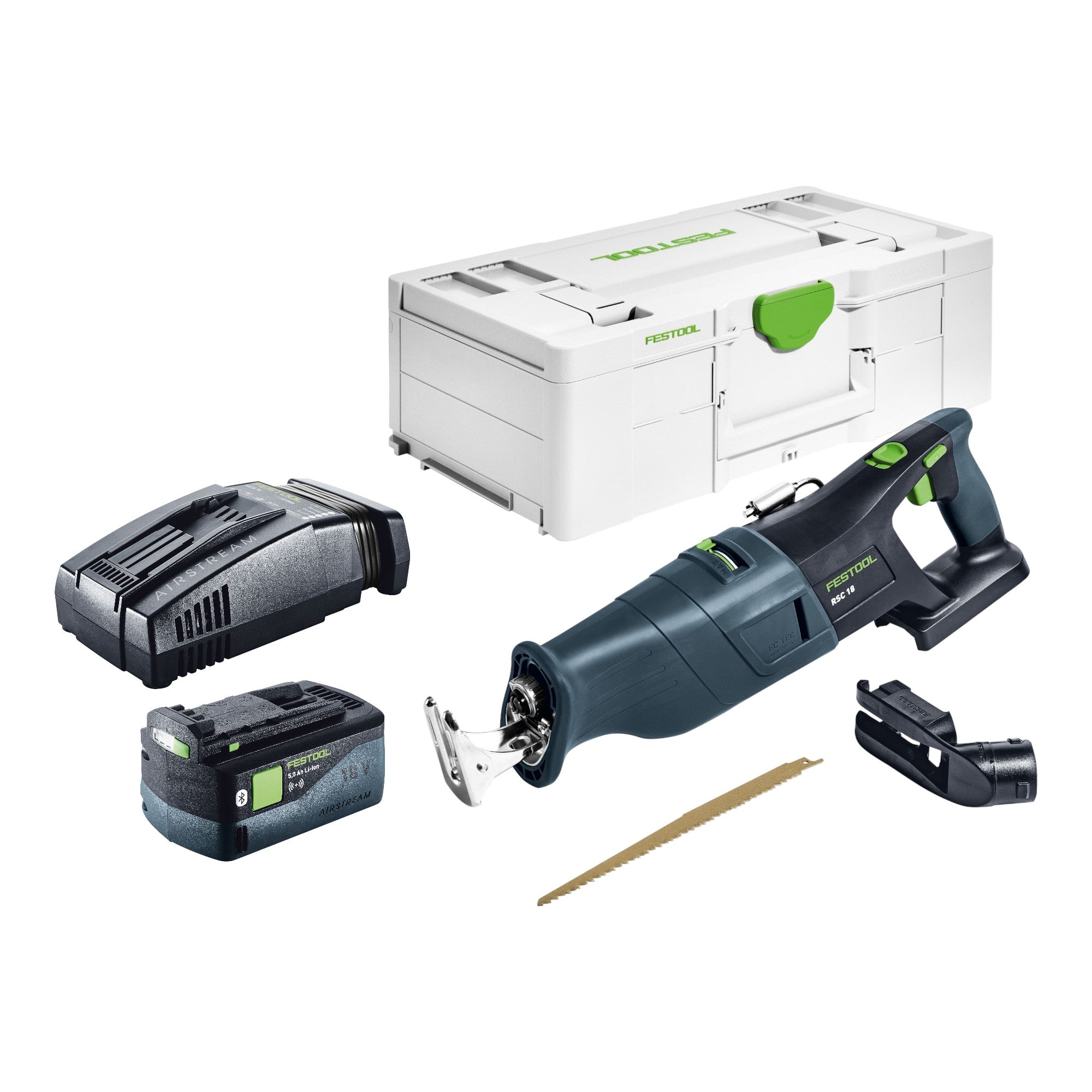 Festool RSC 18 EB Basic Akku Saebelsaege 18 V Brushless 1x Akku 5 0 Ah Schnellladegeraet Systainer 0 - toolbrothers