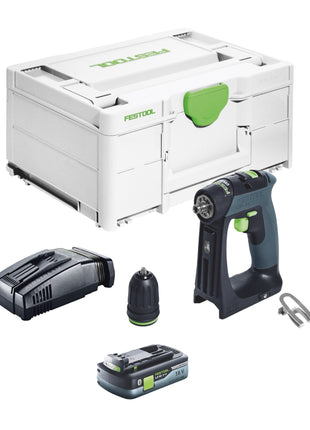 Festool CXS 18-Basic Perceuse-visseuse sans fil 18 V 40 Nm Brushless + 1x batterie 4,0 Ah + chargeur rapide + Systainer