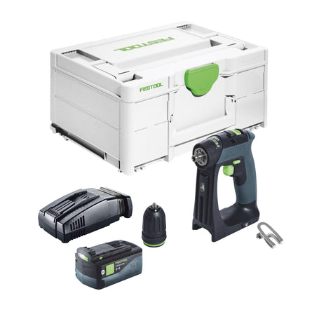 Trapano avvitatore a batteria Festool CXS 18-Basic 18 V 40 Nm brushless + 1x batteria ricaricabile 5,0 Ah + caricatore rapido + systainer