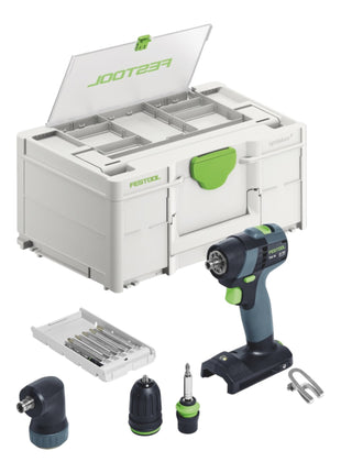 Festool TXS 18-Basic-Set akumulatorowa wiertarko-wkrętarka 18 V 40 Nm bezszczotkowa + 1x akumulator 4,0 Ah + szybka ładowarka + systainer