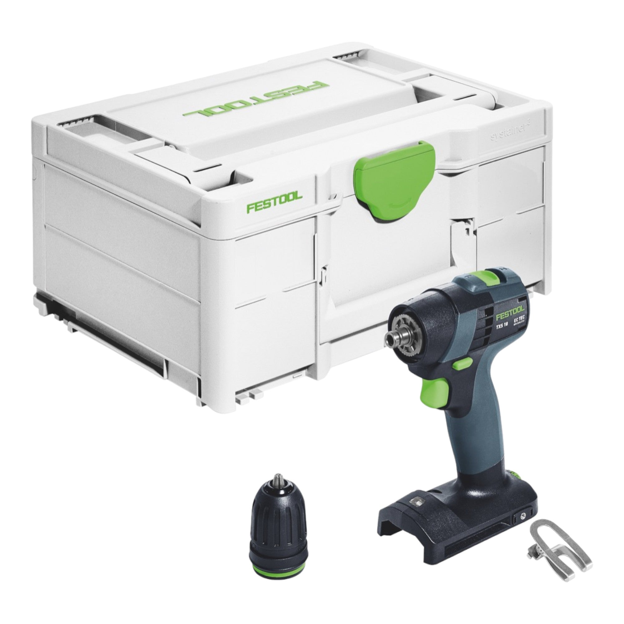Festool TXS 18 Basic Akku Bohrschrauber 18 V 40 Nm Brushless 1x Akku 4 0 Ah Schnellladegeraet Systainer 1 - toolbrothers